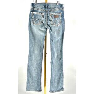 Wrangler Retro Bootcut Jeans Size 9/10 Blue Stretch Western